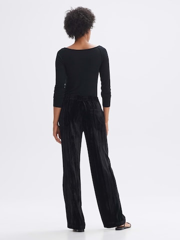 OPUS Wide leg Pants 'Meta' in Black