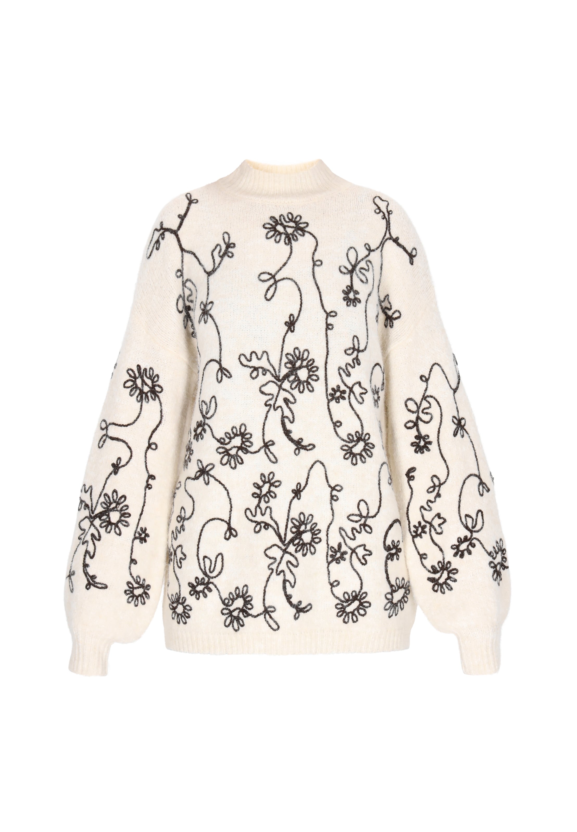 usha FESTIVAL - Pullover oversized em branco: frente