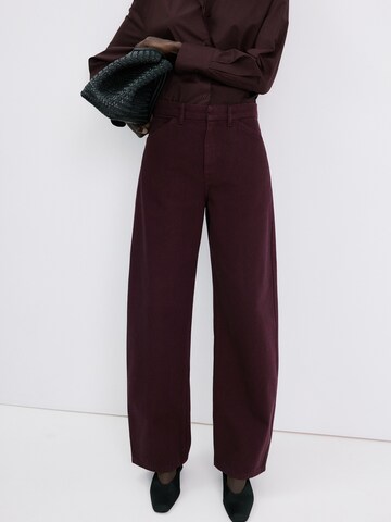 MANGO Baggy Jeans 'BLUES' in Red: front