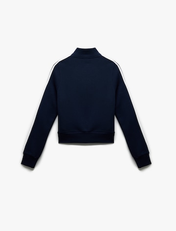 Koton Zip-Up Hoodie in Blue