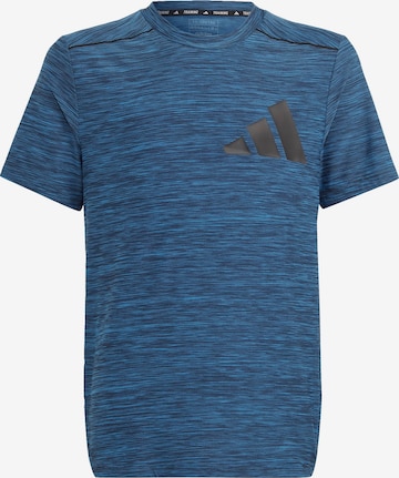 ADIDAS SPORTSWEAR Funktionsshirt 'Aeroready Heather' in Blau: predná strana