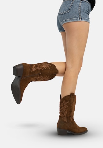 Bottes de cowboy Salinyang en marron