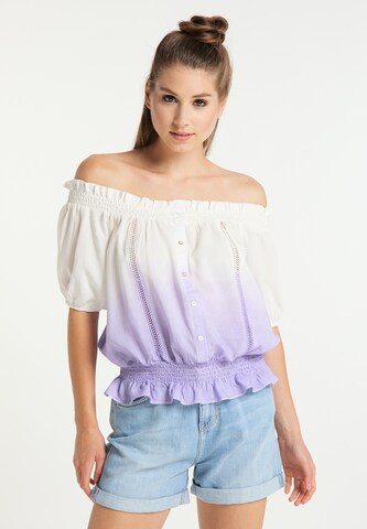 MYMO Blouse in Lila: voorkant