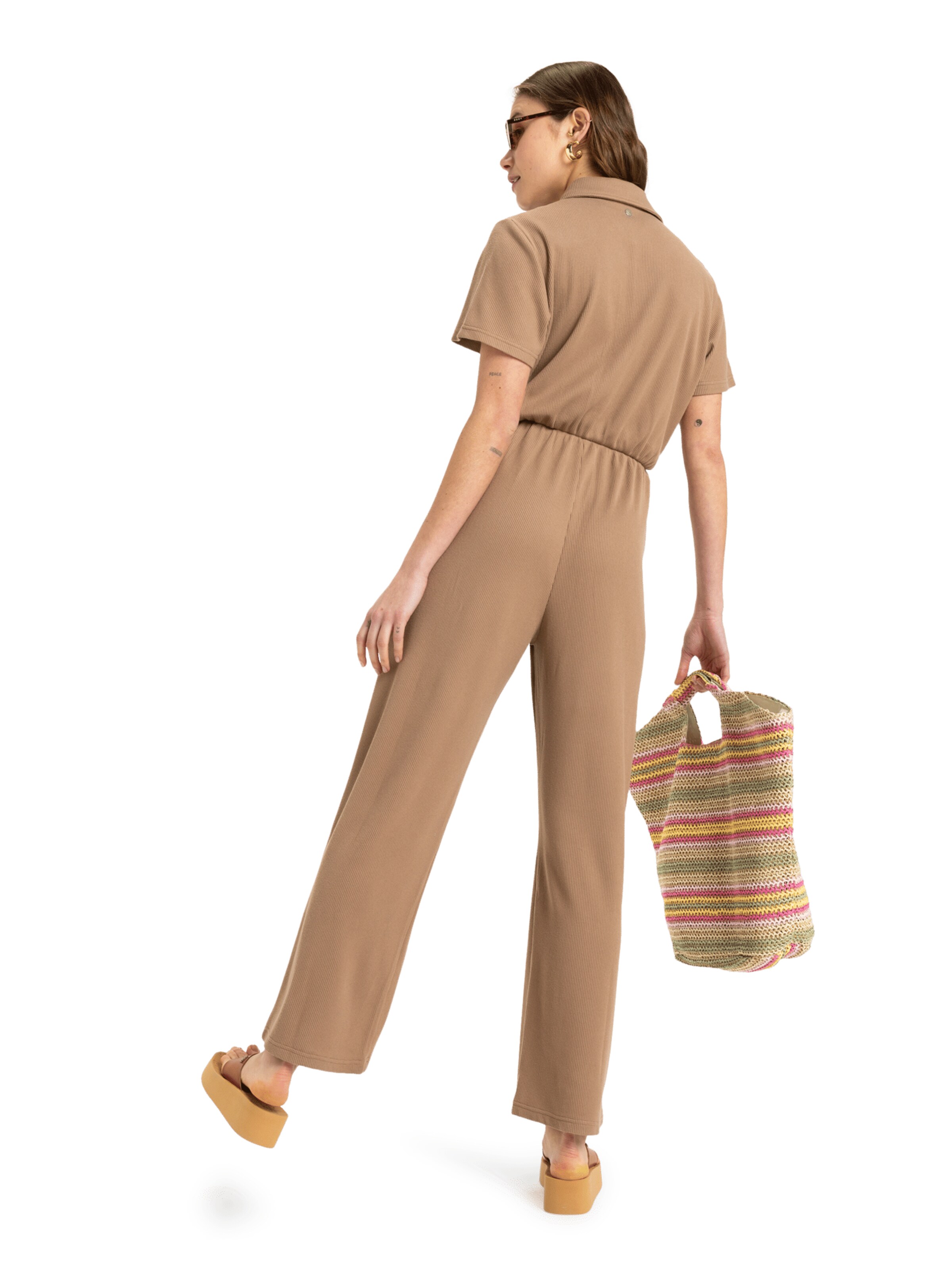 ROXY Jumpsuit 'Blue Side Of The Sky' in Brown
