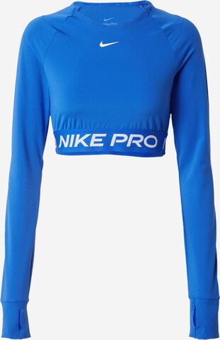 NIKE Funktionsshirt 'PRO' in Blau: predná strana