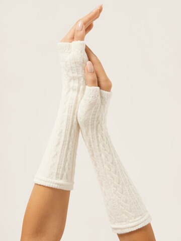 CALZEDONIA Hand Warmers in White: front