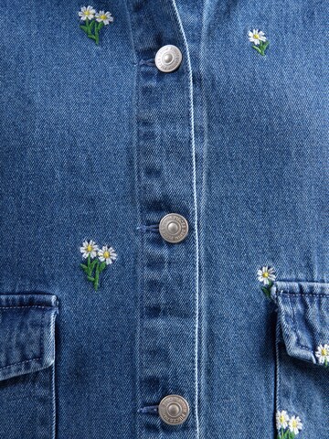 PIECES Between-Season Jacket 'PCFreia' in Blue