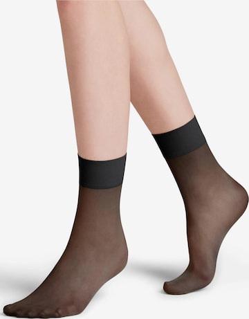 FALKE Socken 'Pure Matt' in Schwarz: Vorderseite