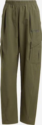 Pantalon outdoor 'Xploric' ADIDAS TERREX en vert : devant