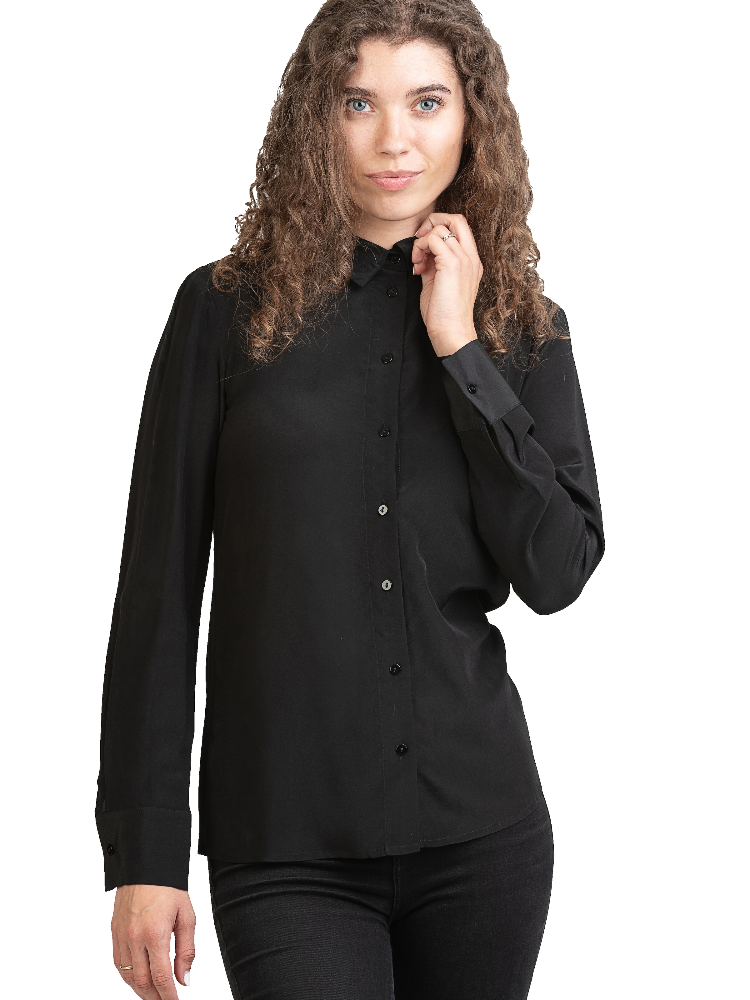 Posh Gear - Blusa 'Seidenbluse Collettoseta' en negro