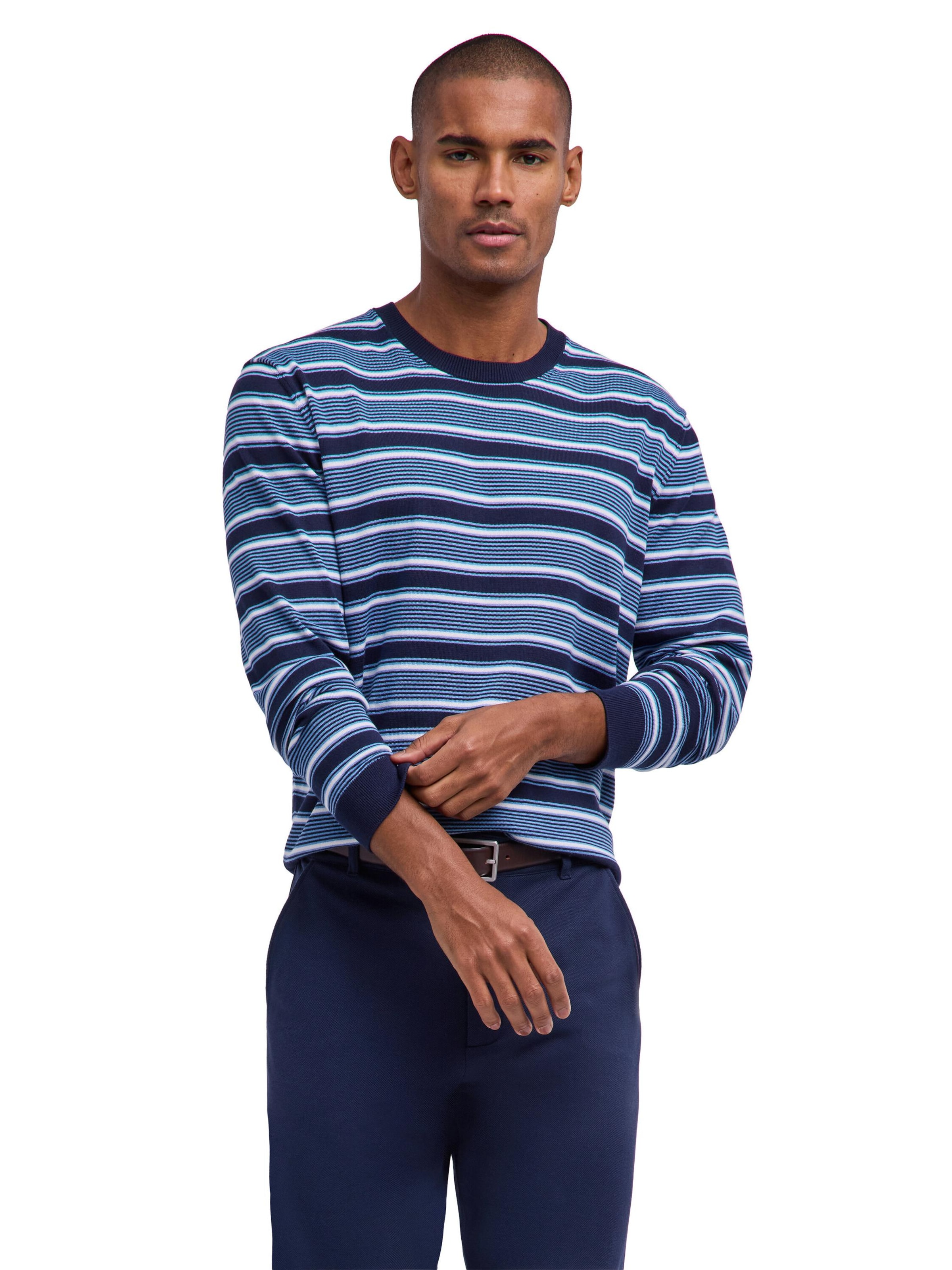 FALKE Pullover 'Pure Cotton'‌‌‌‌‌‌‌‌‌ in Blau: Vorderseite