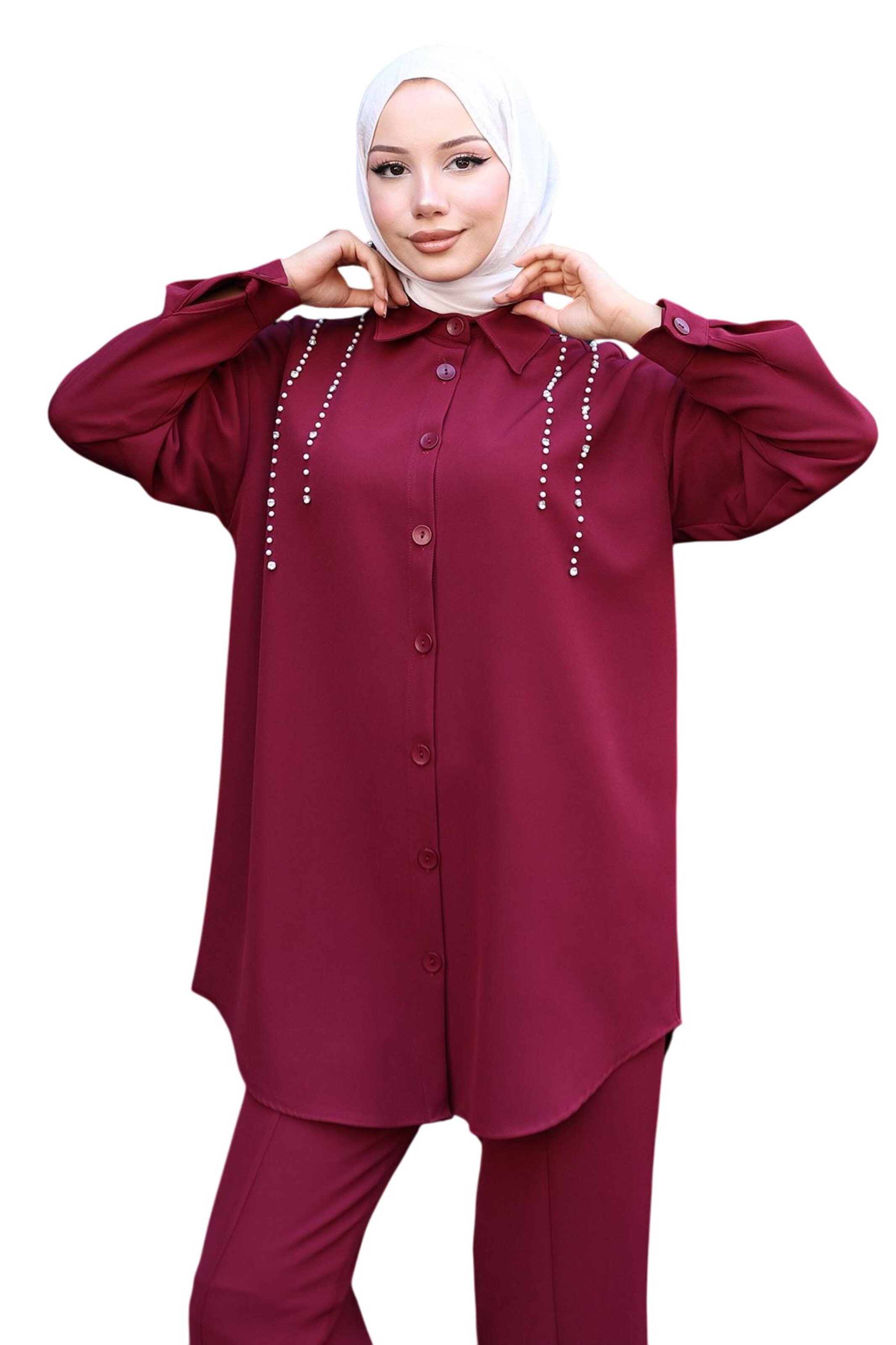 MODAMIHRAM Tunika in Rot