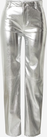 EDITED - Regular Calças 'Oona' em prata: frente