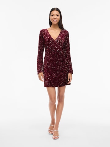 Rochie de cocktail 'VIBELIEVE' de la VILA pe roșu