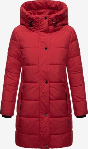 MARIKOO Winter Coat 'Karumikoo XVI' in Red: front