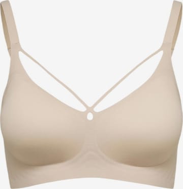 Bustier Soutien-gorge C&City en beige : devant