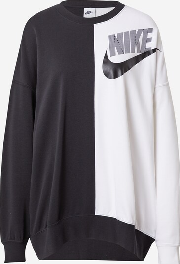 Bluză de molton Nike Sportswear pe negru / alb, Vizualizare produs