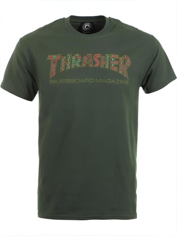 THRASHER Shirt 'DAVIS' in Grün: Vorderseite