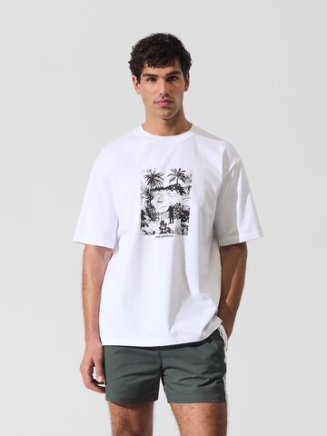 Karl Lagerfeld Tričko 'Villa la Vigie' – bílá: přední strana