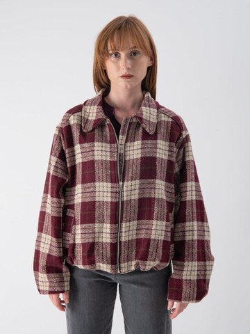 MND Between-season jacket 'Wine Quadrus' in Mixed colours: front