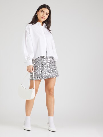 Rich & Royal Skirt 'Tweed' in Silver