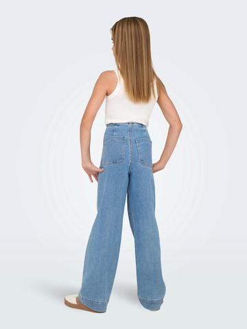Wide leg Jeans de la ONLY GIRLS pe albastru