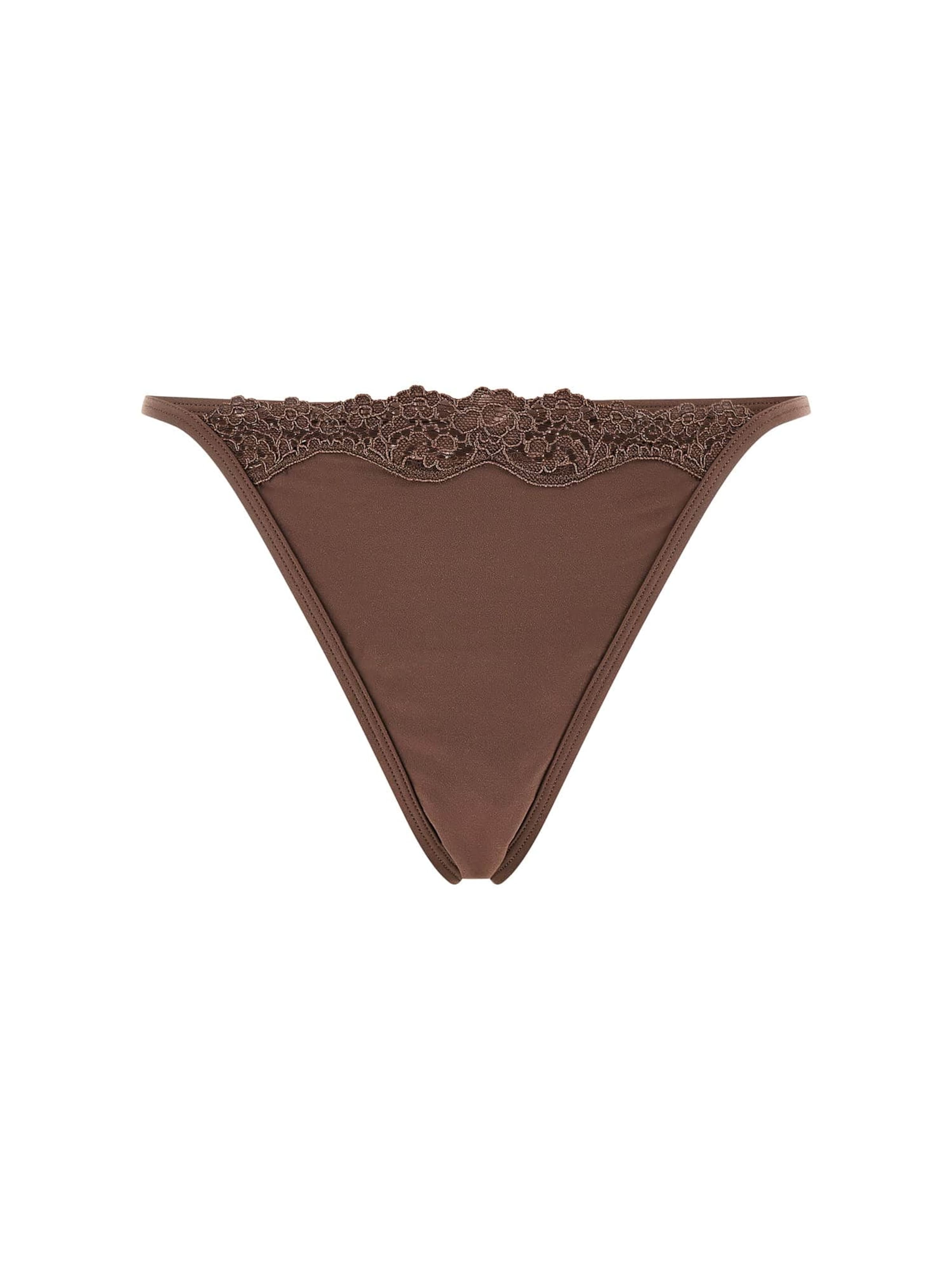 GUESS Thong 'Eveline' in Brown: front