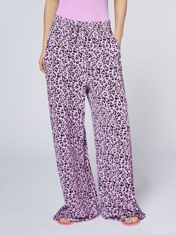 CHIEMSEE Loose fit Pants in Purple: front
