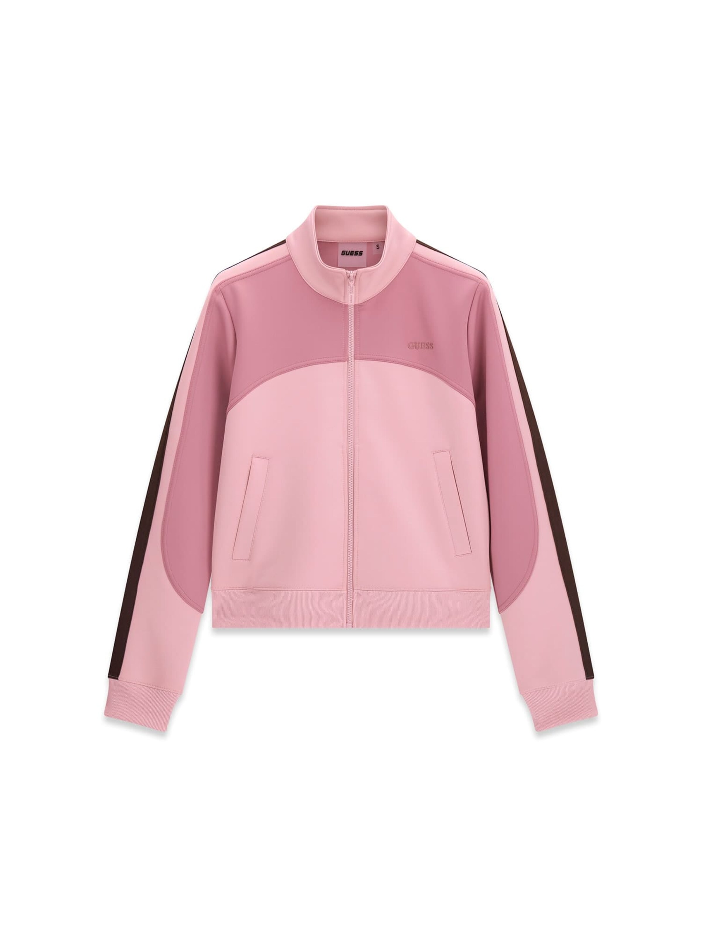 GUESS Sweatjacke in Pink: Vorderseite