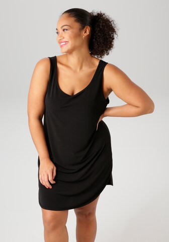 Aniston Kleid in Schwarz: Vorderseite