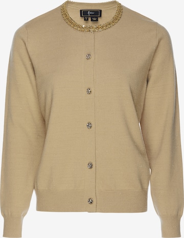 faina - Cárdigan en beige: frente