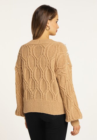 Cardigan faina en marron