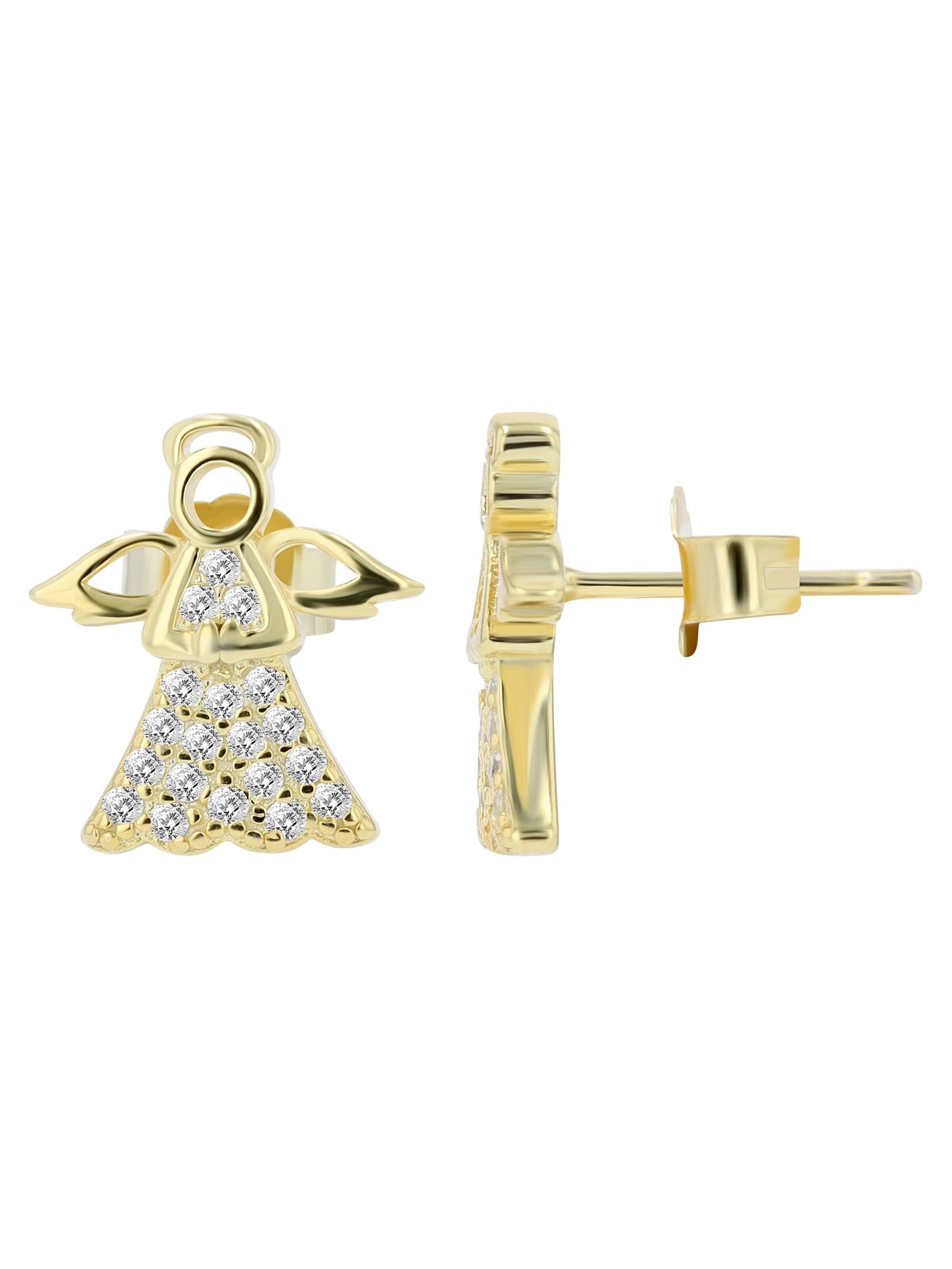 Akzent Ohrringe 'Liss, 925 Sterlingsilber, langlebig'‌‌‌‌‌ in Gold