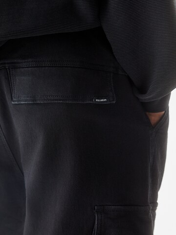 Pull&Bear Tapered Cargo Jeans in Black