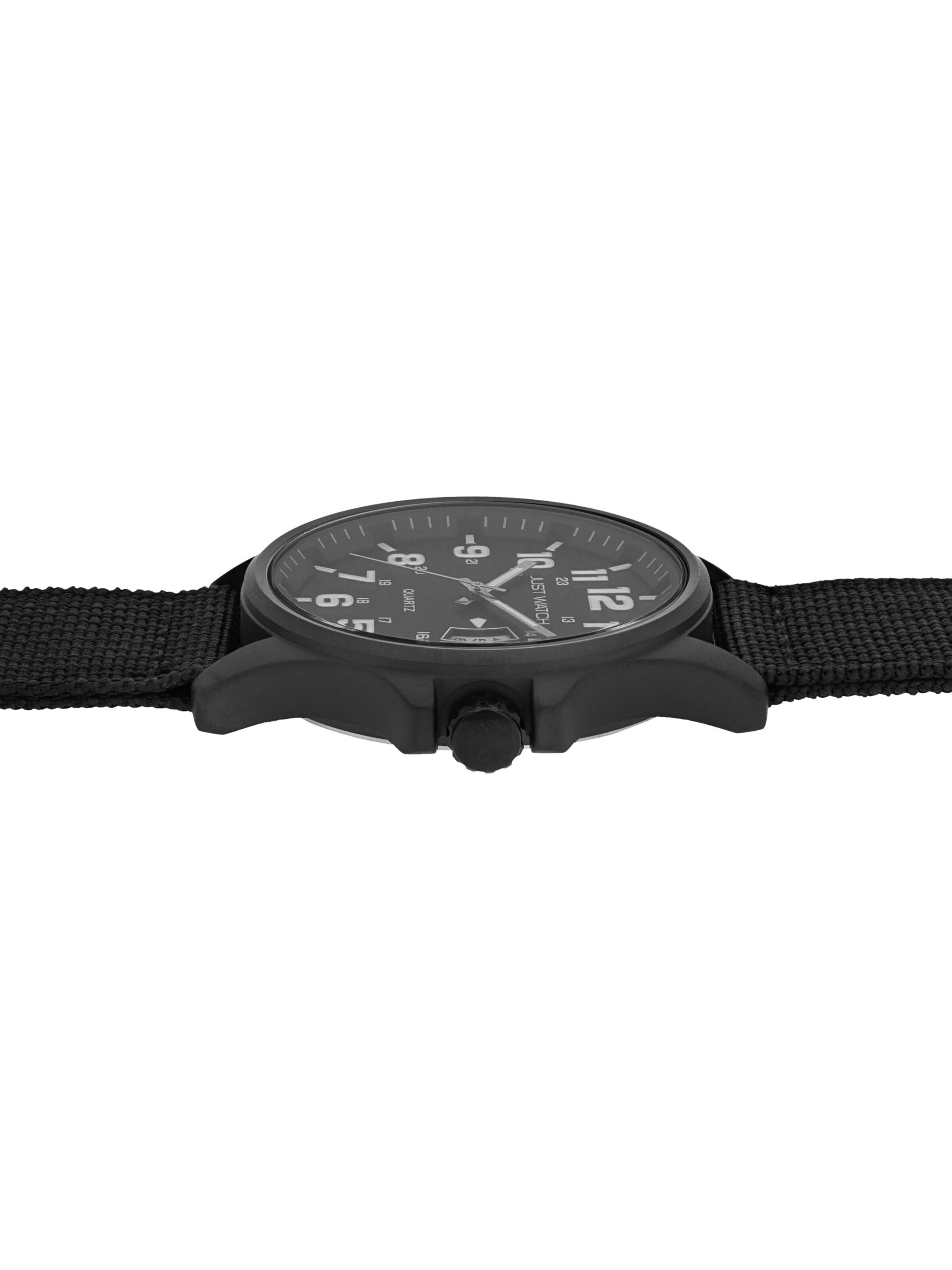 Just Watch Analog Watch 'Caius, Datumsanzeige' in Black