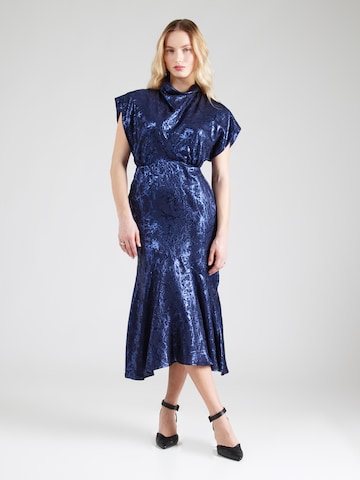 Closet London Dress in Blue: front