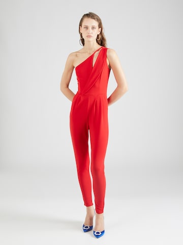 WAL G. Jumpsuit 'MICA' in Rood: voorkant