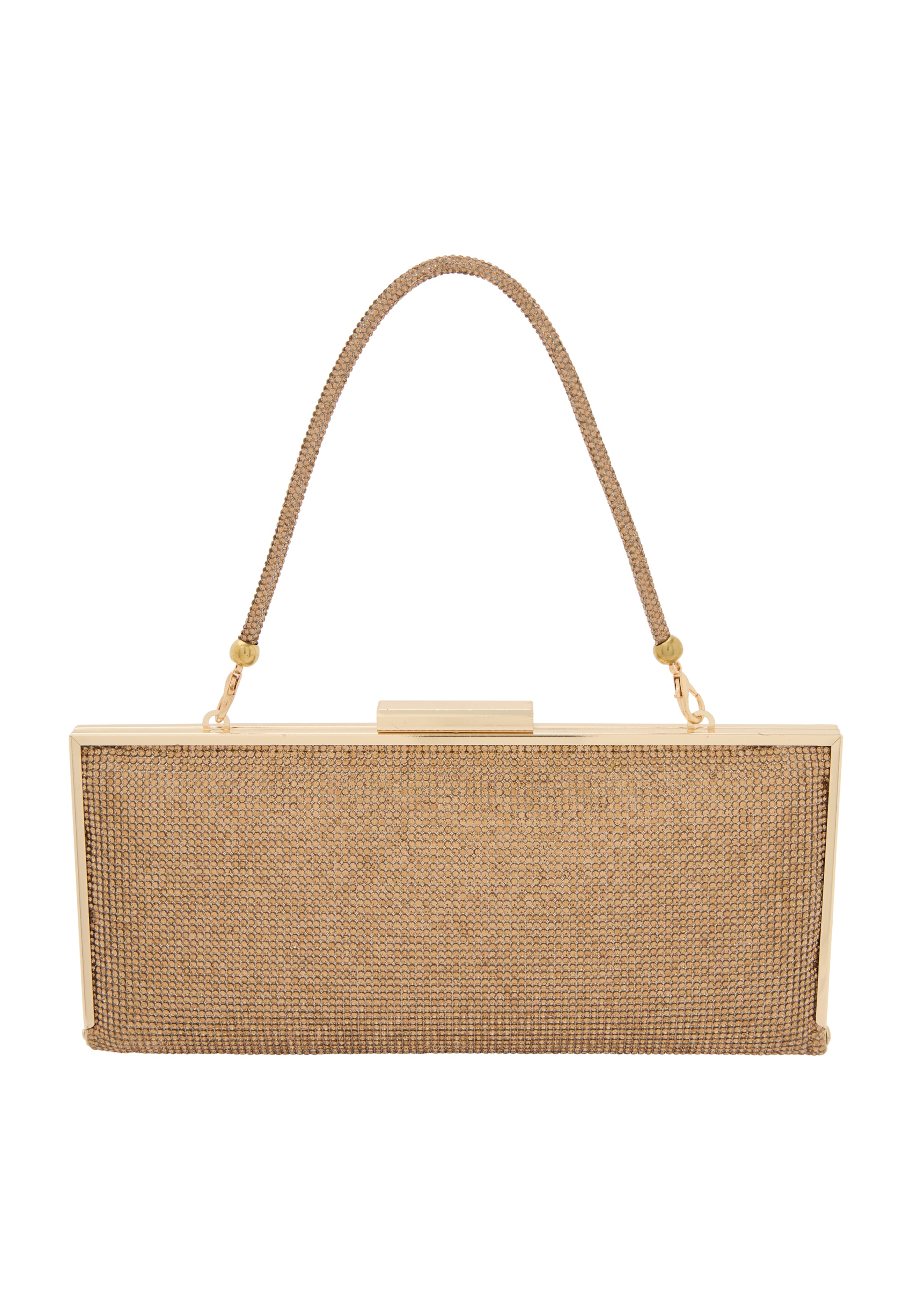 faina Clutchväska i guld: framsida