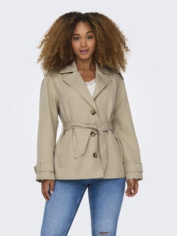 Cappotto di mezza stagione 'Line' di ONLY in beige: frontale