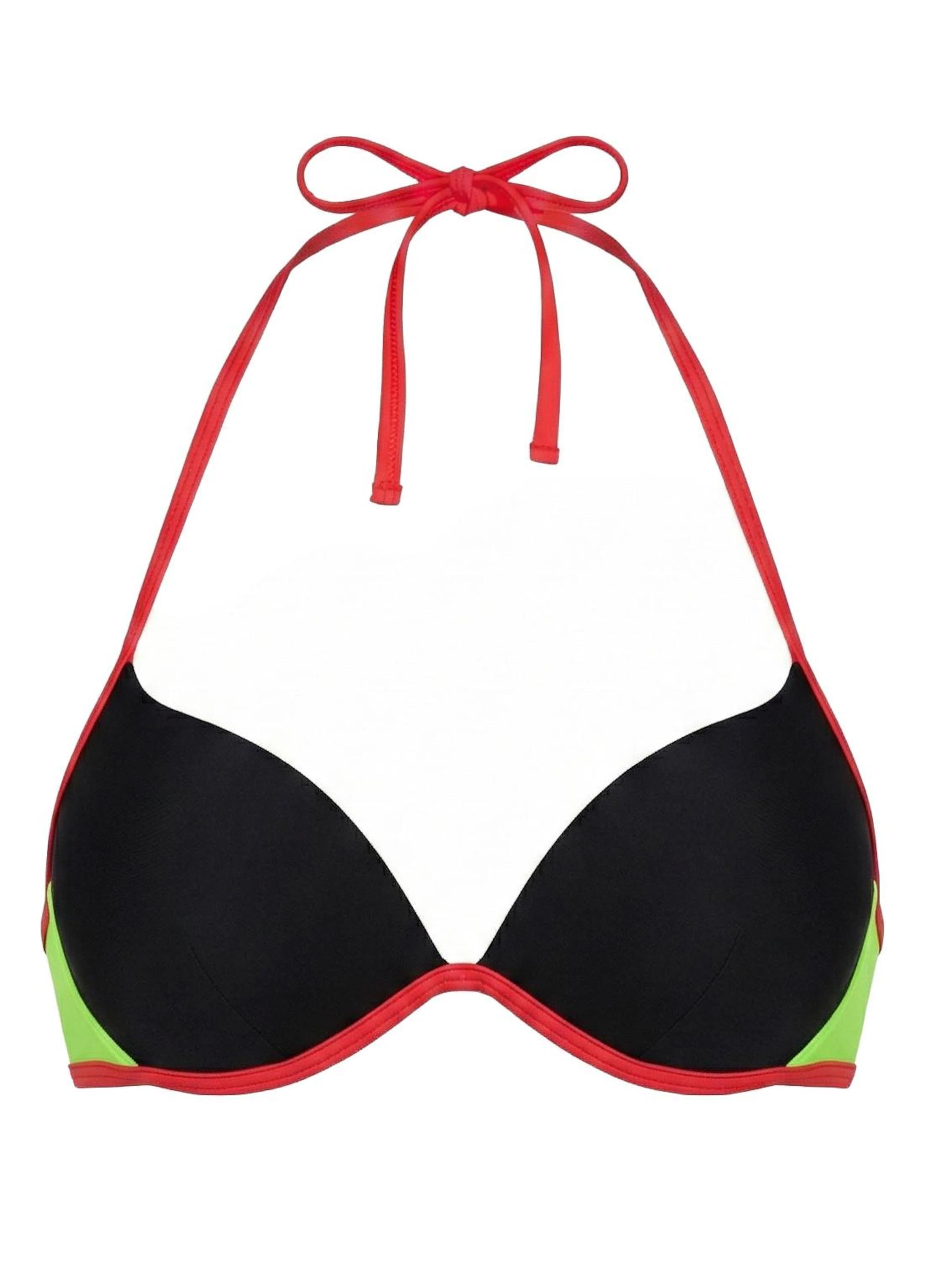 Marko Push-up Bikini top 'Aitana' in Black: front