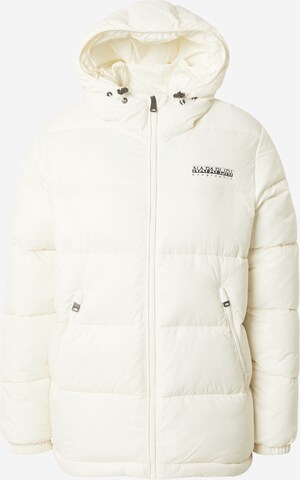 NAPAPIJRI Winter Jacket in White: front