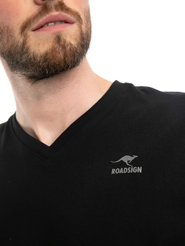 ROADSIGN australia Shirt 'T-Shirt Basic'‌‌‌ in Schwarz