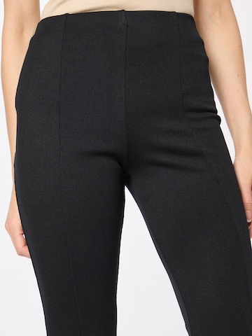 Warehouse Flared Leggings in Black