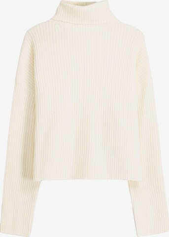 Bershka Sweater in Beige: front