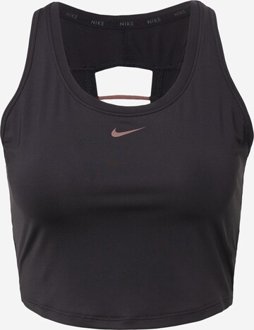 NIKE Sporttop in Zwart: voorkant