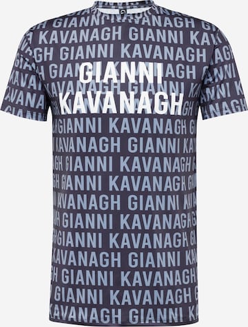 Gianni Kavanagh Shirt 'Typo' in Blauw: voorkant
