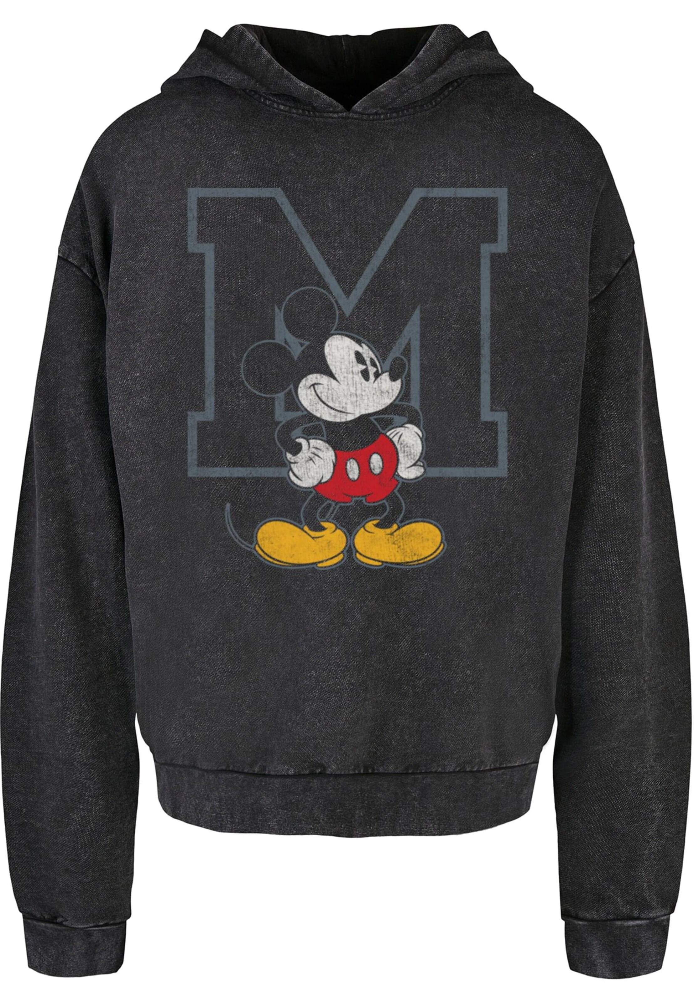 Sweat-shirt 'Mickey Mouse - Classic M' ABSOLUTE CULT en noir : devant
