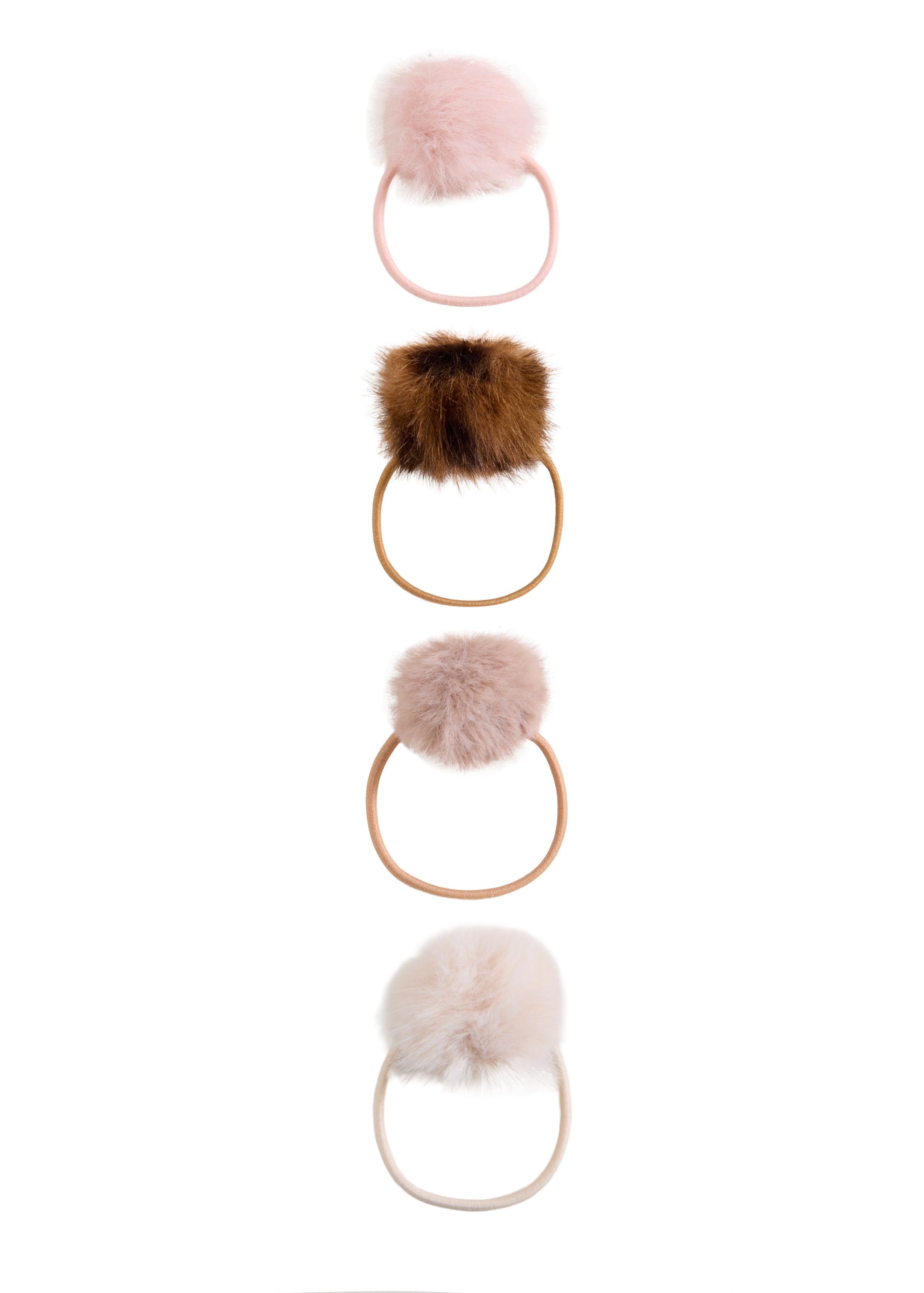MANGO KIDS Sieraden 'POMPON' in Beige: voorkant