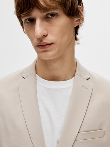 Coupe slim Veste de costume 'DELON' SELECTED HOMME en beige