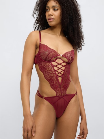 Hunkemöller Bodysuit 'Greta' in Red
